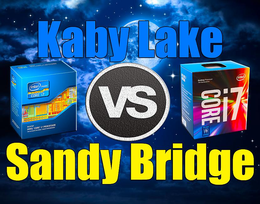 Sandy Bridge un Kaby Lake procesoru salīdzinājums 17 spēlēs.