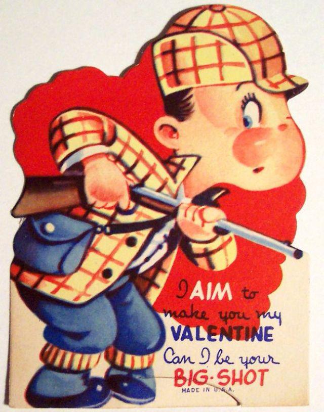 Mednieks kas dodas medīt Autors: Lestets Valentīndienas kartiņas, kuras labāk neredzēt 14. februārī