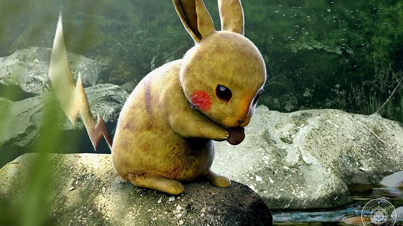 Pikachu Autors: Mandarīns97 Kā pokemoni izskatītos dzīvē!