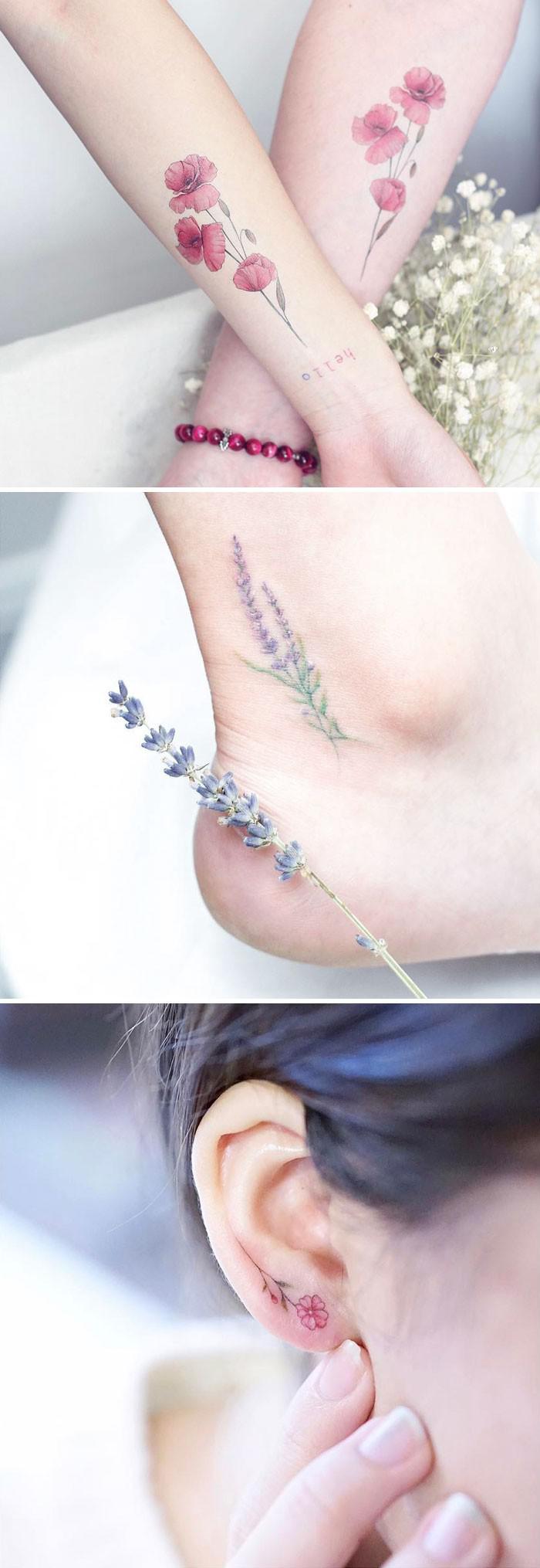 Mini LaunbspĶīna Autors: 100 A 27 tetovējumu mākslinieki, kuru ziedu tetovējumi tevi sakārdinās ne pa jokam!