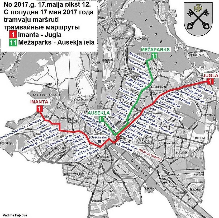 Marscaronruts ies pa 4 un 6... Autors: RchRch Viss, kas Tev jāzina par jauno 1.tramvaju