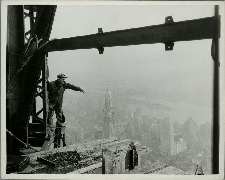 Empire State ēkas būvniecība... Autors: Lestets Lielā Depresija Ņujorkā