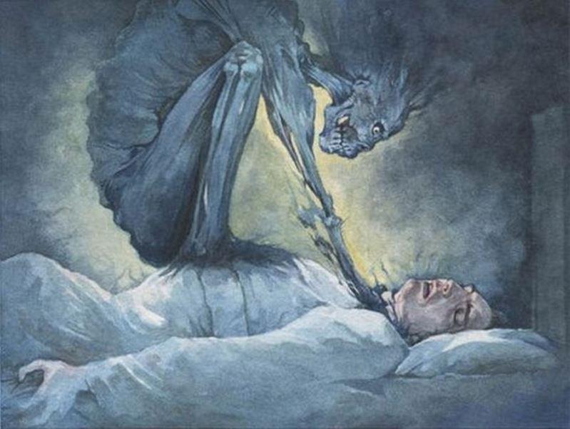 Tas kas uzbrūk cilvēkiem miega... Autors: Lestets Miega paralīze kā saskarsme ar garu pasauli