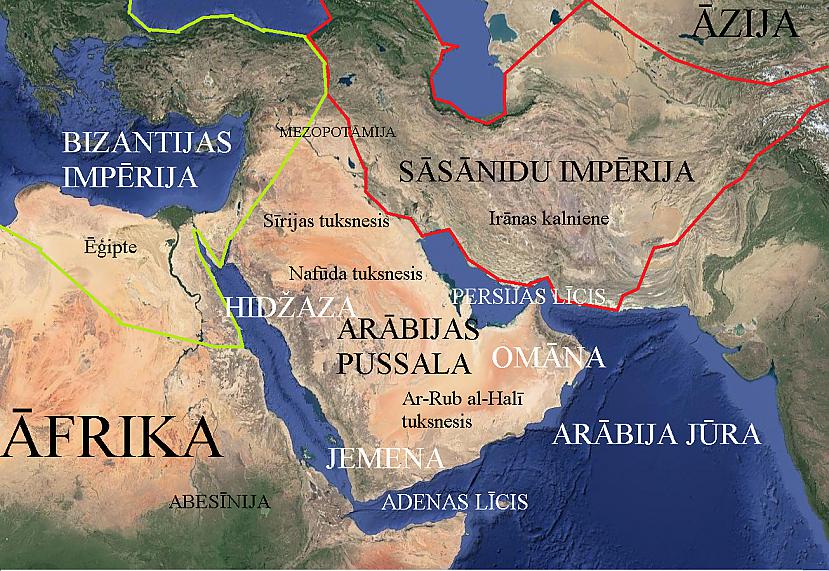 Arābijas pussala atrodas starp... Autors: Empire States Cik daudz zini par islāmu?