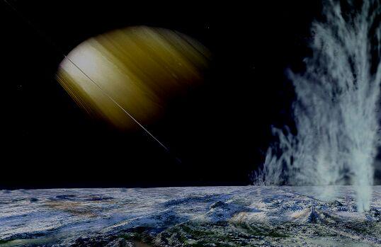 Saturna pavadonī Enceladā ir... Autors: Fosilija Interesanti fakti par jebko! 2. daļa!