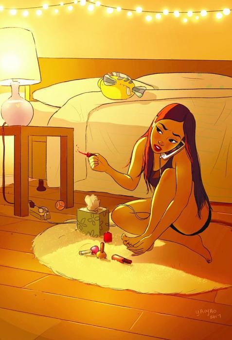 Baudīt vientulības minūtes Autors: _marks_1 35 siltas ilustrācijas par to, cik forši ir dzīvot vienam!