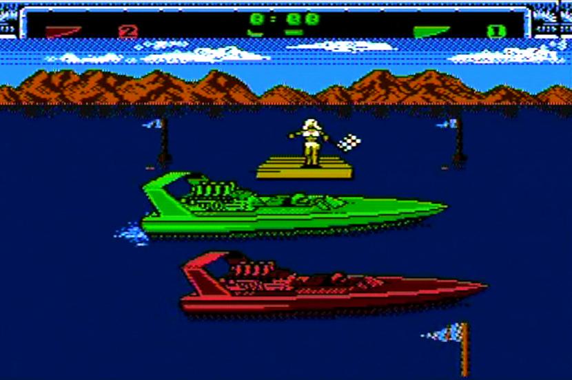 StartsPar uzvaru katrā posmā... Autors: Bitzgame Izietās retro spēles - Eliminator boat duel