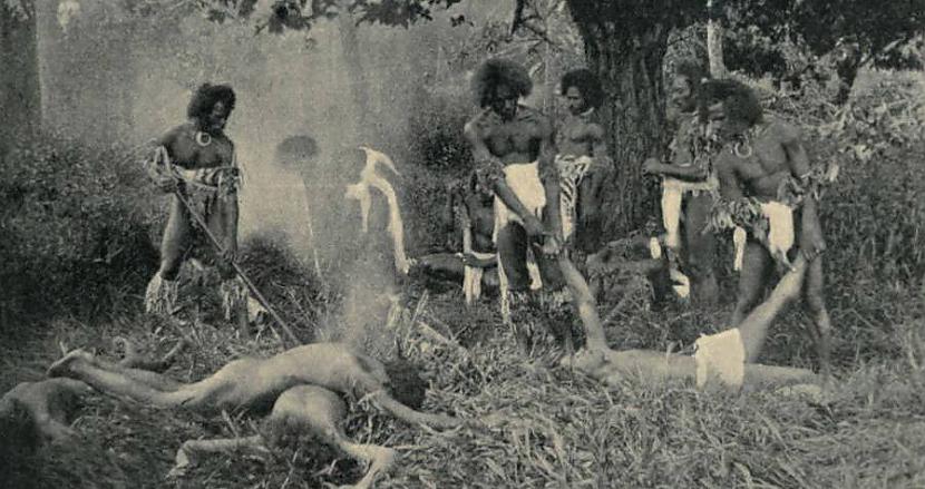 Kanibālu fotogrāfija no Fidži... Autors: Lestets Kā garšo cilvēka gaļa?