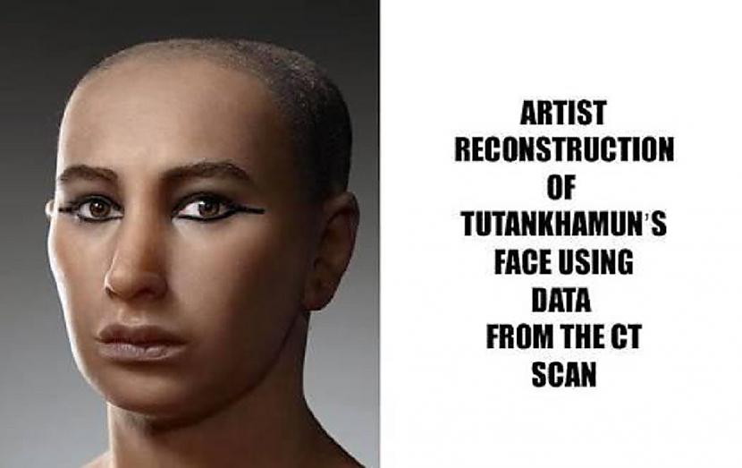 Nefertiti dēla Tutankhamona... Autors: Zigzig Atjaunota senās Ēģiptes karalienes Nefertiti seja