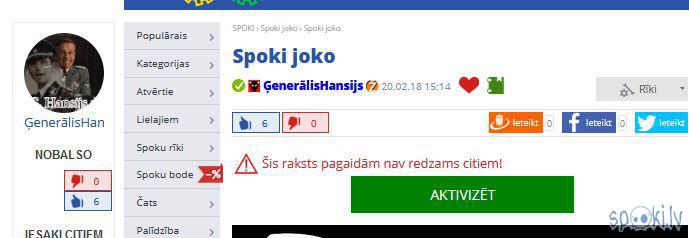  Autors: Fosilija Spoki joko