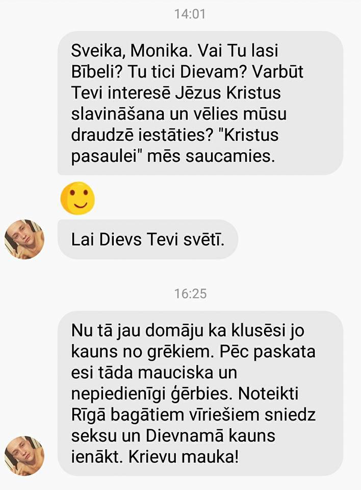  Autors: matilde Vai šis ir dīvainākais uzaicinājums pievienoties kristīgajai draudzei Latvijā?