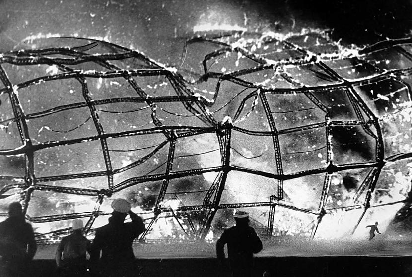 Bildē var redzēt... Autors: Lestets Hindenburga katastrofa 1937. g.