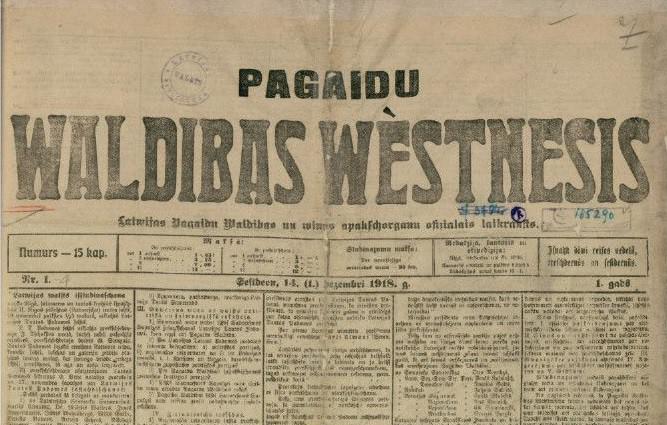 14decembrī iznāk pirmā... Autors: GargantijA Pirms 100 gadiem Latvijā