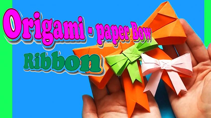 Cute Kawaii Paper Bow/ Ribbon/ Origami Bow