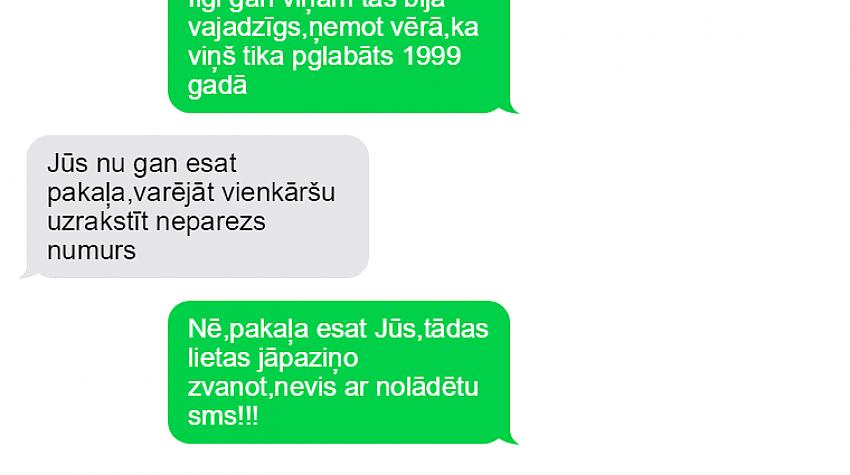 Sms bez pērlēm :))