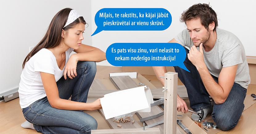  Autors: matilde 10 patiesi joki par pārīšiem un «IKEA» mēbeļu likšanu kopā