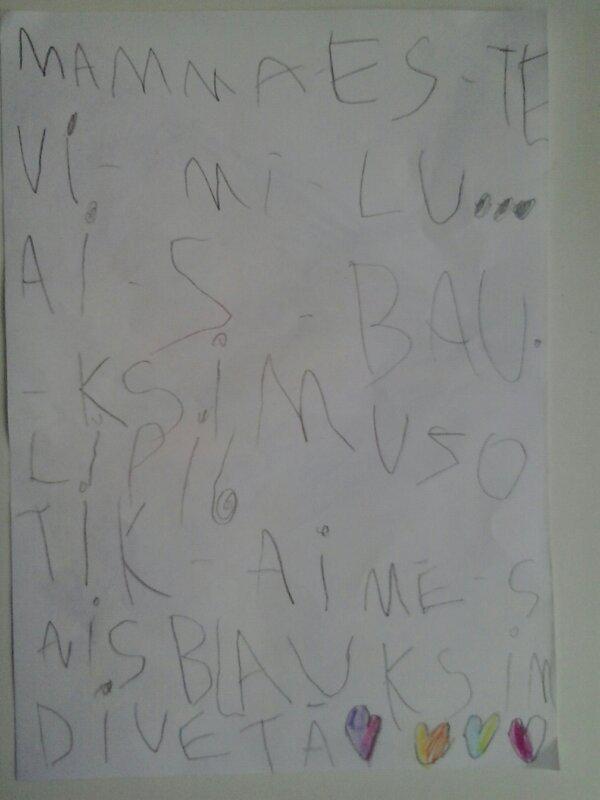  Autors: matilde 29 smieklīgas un jaukas bērnu rakstītās zīmītes saviem vecākiem