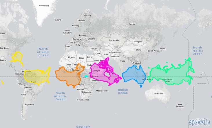 Kad ASV Ķīna Kanāda Austrālija... Autors: Flix Maldinošā ģeogrāfiskā karte.