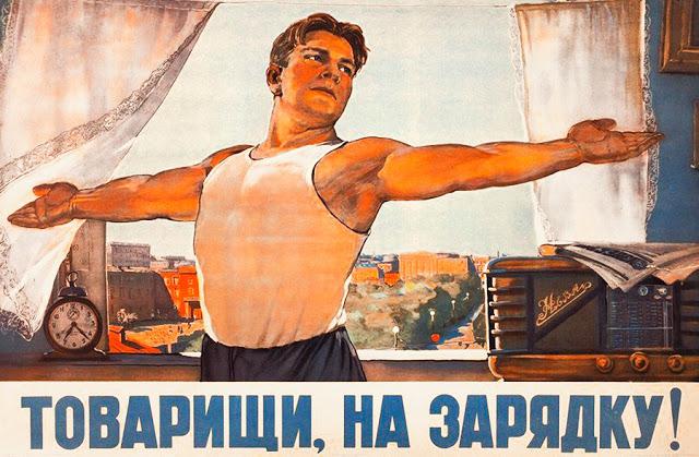 Biedri uz rītarosmi Autors: Lestets PSRS sporta propagandas plakāti