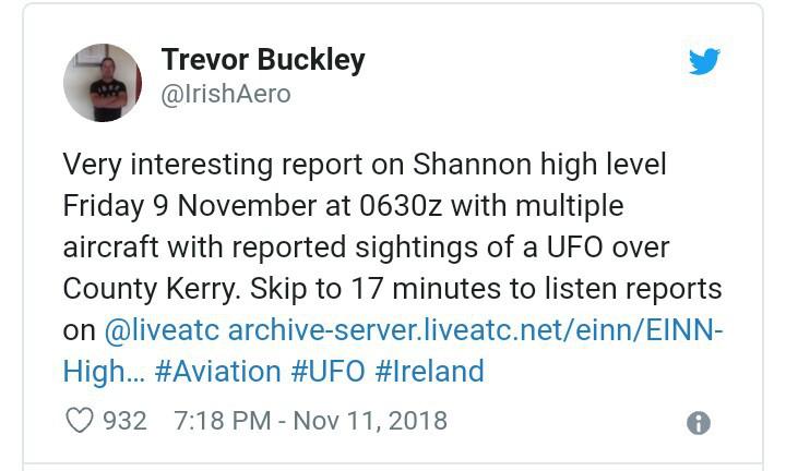  Autors: Raivozs "Tas kustējās tik ātri!" Piloti virs Īrijas manījuši NLO