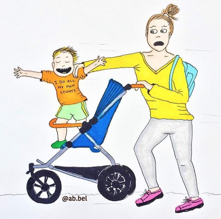 Lūk kā... Autors: matilde 13 mīlīgi zīmējumi, kas atklāj patieso vecāku ikdienu ar mazu bērnu