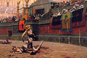 Cīņa pie Vezuva Sākumā... Autors: ĶerCiet Spartaka sacelšanās (74.-71.g.pmē.)