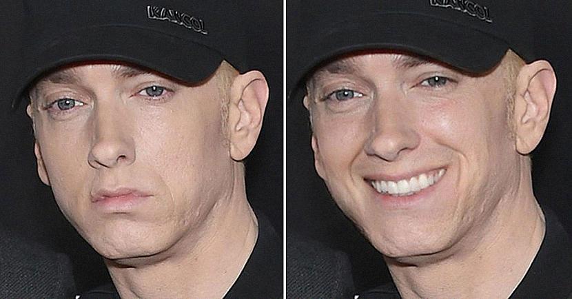 Kurscaron Eminems tev patīk... Autors: matilde Lūk, kā izskatītos Eminems, ja viņš kādreiz arī smaidītu