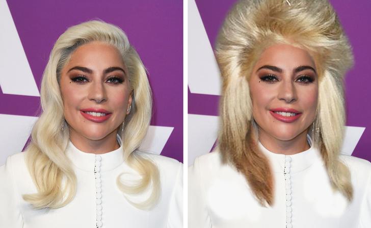 Lēdija Gaga Autors: matilde Kā izskatītos 15 mūsdienu slavenības ar astoņdesmito gadu frizūrām