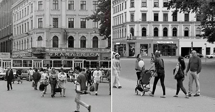 1990 gads pret 2015 gadu No... Autors: Zutēns LAIKS IR NAUDA: Pilsētu neticamās izmaiņas