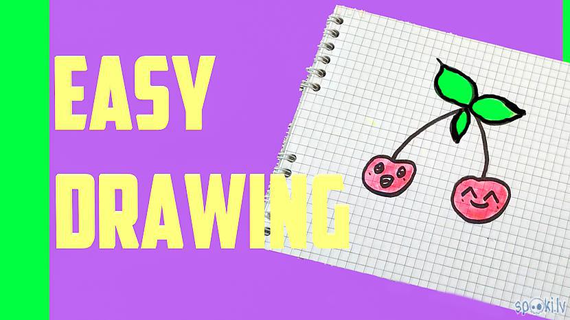  Autors: Halynka Georgiatx How to draw a cute cherry