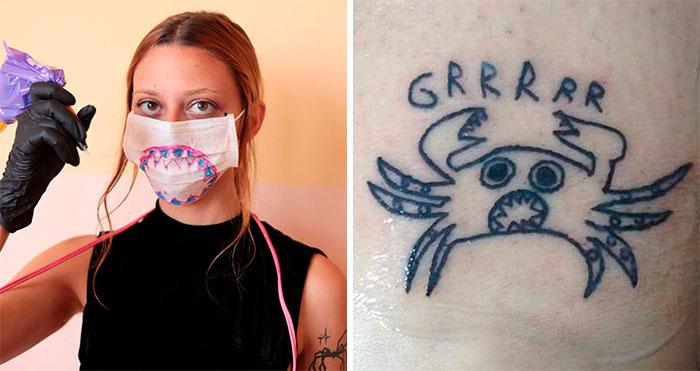 nbspHelēna Fernandesa neprot... Autors: matilde Šī tetovētāja neprot zīmēt, un tāpēc cilvēki izvēlas tetovēties pie viņas
