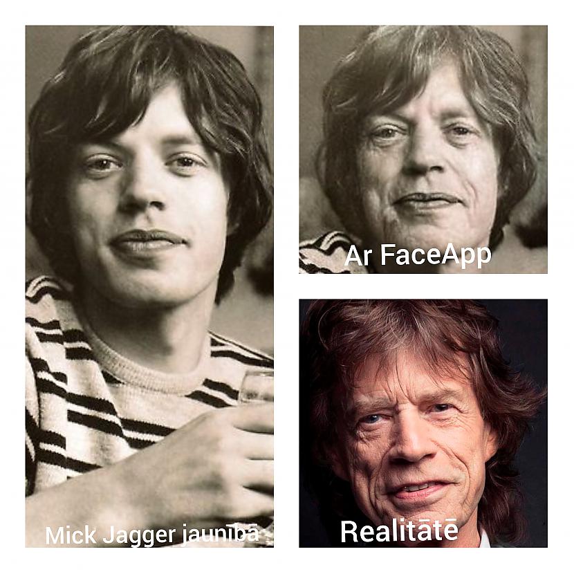 Kāds izskatītos Mick Jagger ja... Autors: ghost07 Kā izskatītos gados esošās slavenības ar jauno FaceApp aplikāciju?