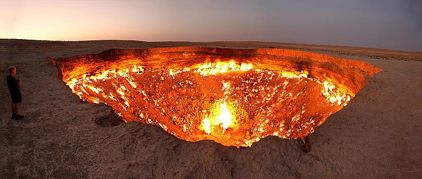 Turkmenistānā ir mūžīgās uguns... Autors: Lestets 19 satriecoši fakti, kas atklās ko jaunu par pasauli