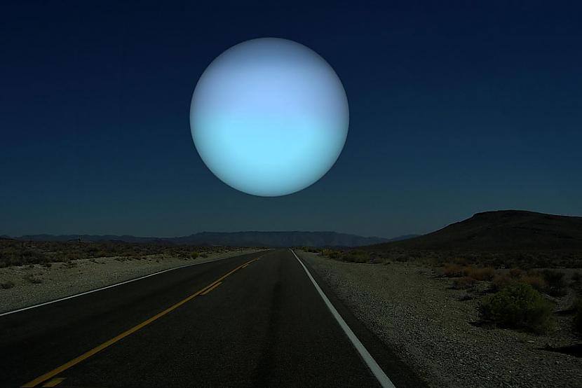 Urāns  arī scaronī planēta ir... Autors: matilde Kā izskatītos debesis, ja Mēness vietā būtu citas planētas