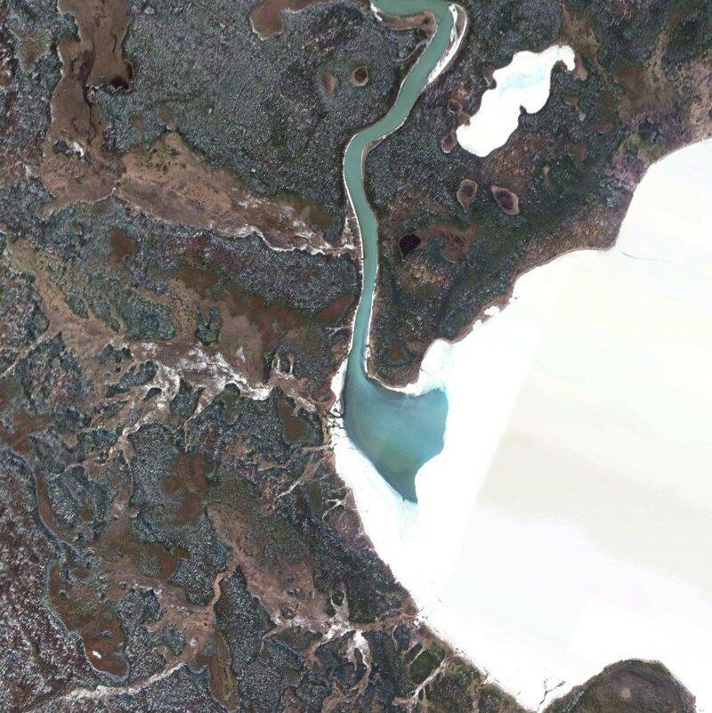 Upe Aļaskā Autors: matilde 20 interesantas vietas, kas atrastas ar «Google Earth» palīdzību