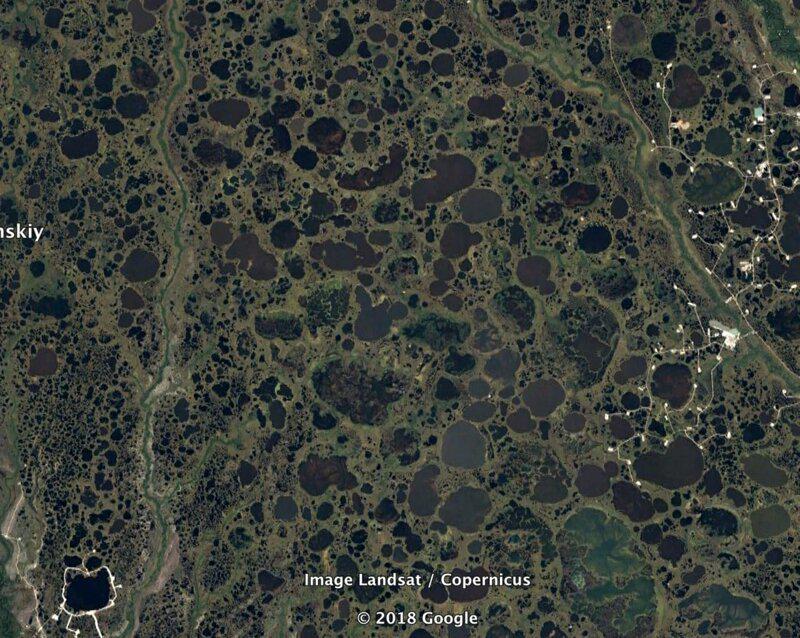 Ezeri Sibīrijas... Autors: matilde 20 interesantas vietas, kas atrastas ar «Google Earth» palīdzību