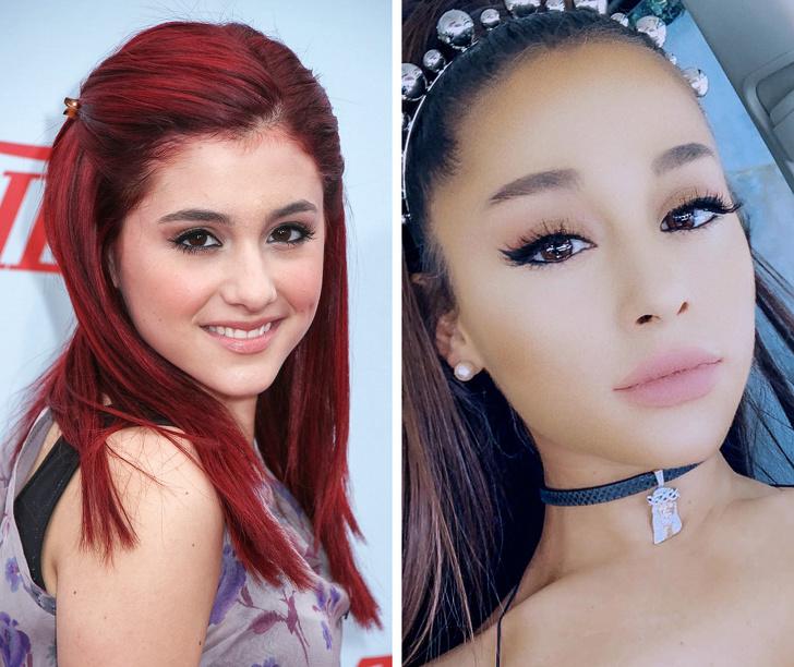 Lūk Ariana Grande ir viena no... Autors: matilde 16 slavenības, kuras pēdējo gadu laikā ir drastiski mainījušas savu izskatu