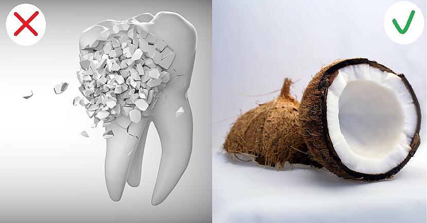 Izglābt zobu ar kokospienuJa... Autors: Lestets 8 lietas, ko tikai paši bezbailīgākie uzdrošināsies pamēģināt