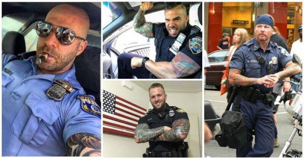  Autors: Fosilija Amerikas policija kā atsevišķa mākslas forma: policisti ar tetovējumiem 👩‍✈️