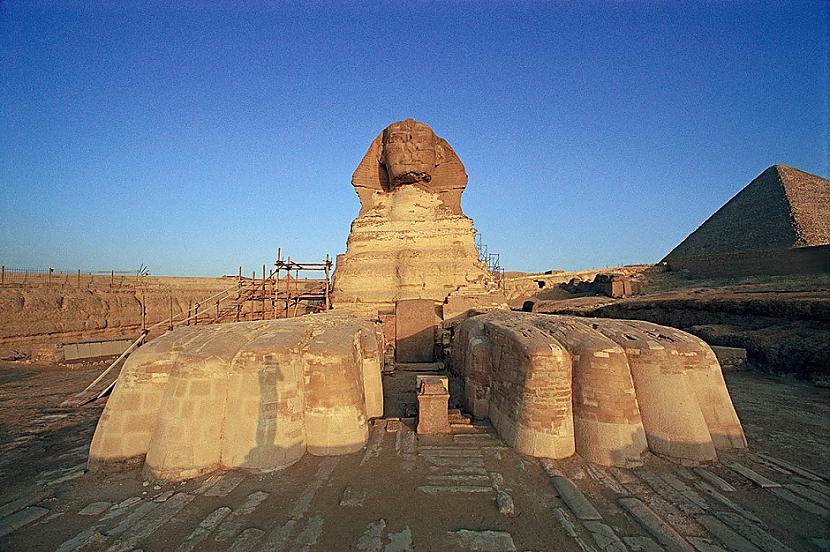 Sfinksai ir aste Tā ir statuja... Autors: Lestets 10 noslēpumi un pārsteidzoši fakti par Lielo Sfinksu
