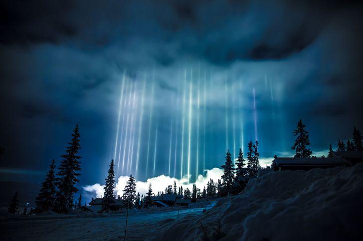 Gaismas pilāri Norvēģijā Tādus... Autors: Lestets Neticami, ka šīs 30 fotogrāfijas ir uzņemtas tepat uz Zemes