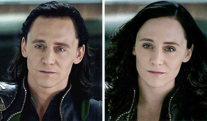 Lokijs Autors: matilde Lūk, kā izskatītos slaveni supervaroņi, ja viņi būtu sievietes (18+ foto)