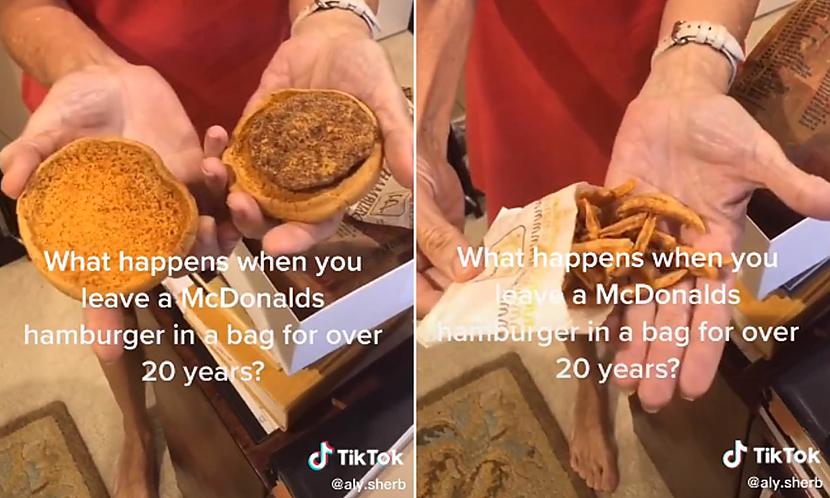 laquoMcDonaldsraquo mājaslapā... Autors: matilde Video: Kas notiek ar «McDonald's» burgeru pēc 20 gadiem?