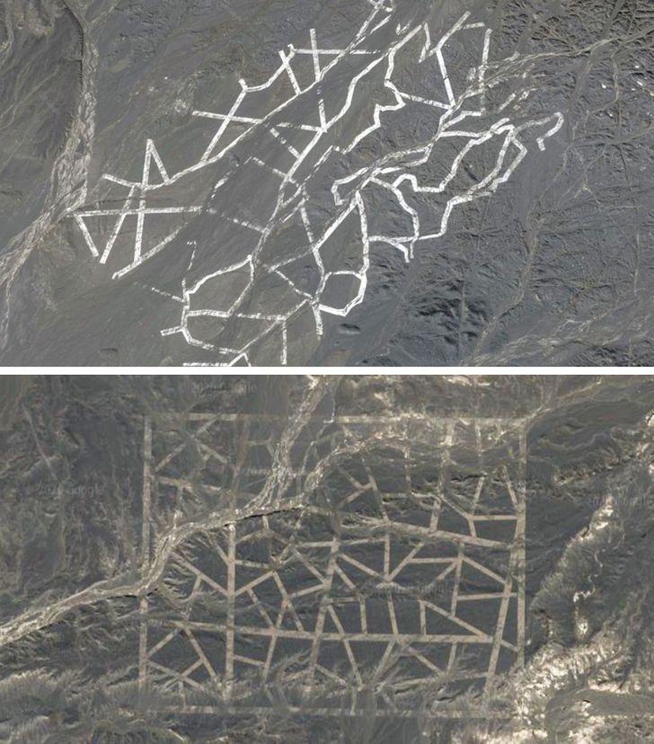 Ķīnas tuksnescarona... Autors: Lestets 11 interesantas vietas, kas tika atrastas pateicoties Google Maps
