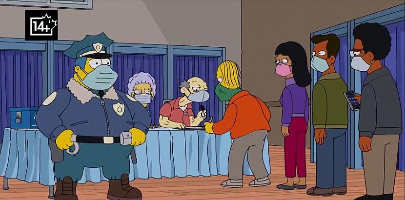 Tā kā pandēmija nav nekāds... Autors: matilde «Simpsoni» pareģoja nekārtības ASV, kas norisinās 2021.gadā