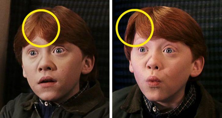 Rona frizūra mainās... Autors: The Diāna 18 «Harija Potera» filmu detaļas, kuras mēs bijām palaiduši garām