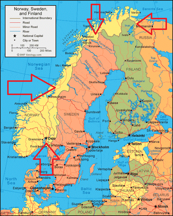 14 Norvēģija atrodas gan uz... Autors: The Diāna 18 ar ģeogrāfiju saistīti fakti, kuri tevi pārsteigs