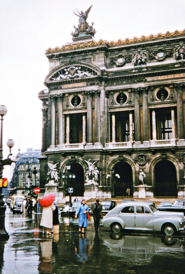 Parīzes opera 1956 g Autors: Lestets Francija krāsainās 1950-to gadu fotogrāfijās