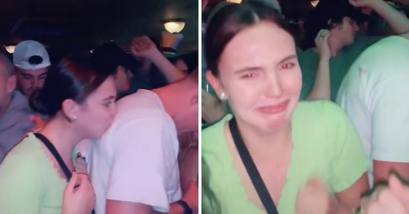 laquoTikTokraquo lietotāja... Autors: matilde VIDEO ⟩ Jauna sieviete joka pēc bučo nepazīstamu vīriešu kreklus