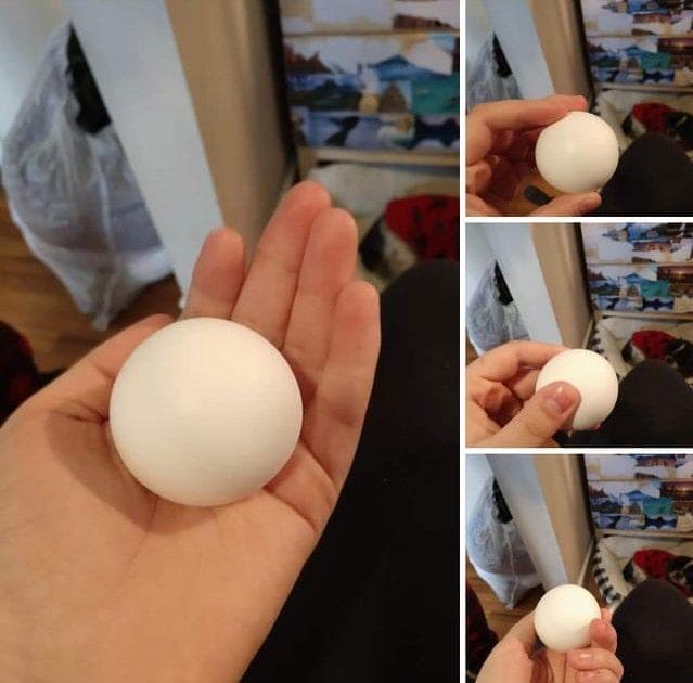Vēl viena apaļa balta ola Autors: Zibenzellis69 Šīs fotogrāfijas pierāda, cik pārsteidzoši neparastas  var būt pat vistu olas